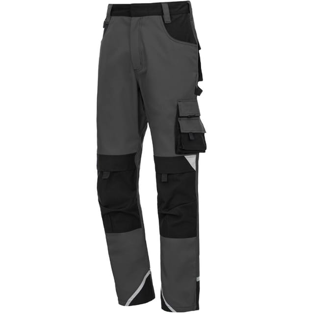 Arbeitshose Lang Motion Tex Plus 7612 Grau / Schwarz Gr. 52 Nitras