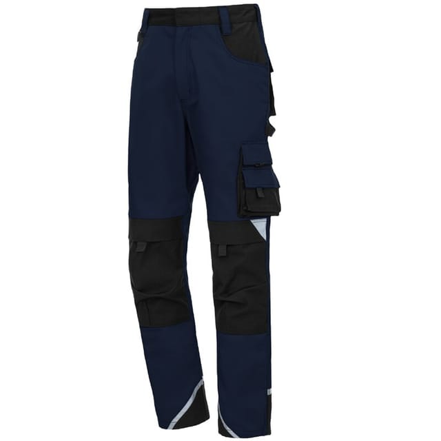 Arbeitshose Lang Motion Tex Plus 7616 Marineblau / Schwarz Gr. 48 Nitras