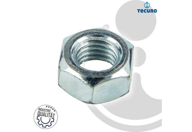 Tecuro - Sechskantmuttern M3 - 100 Stück Din 934, Stahl Verzinkt
