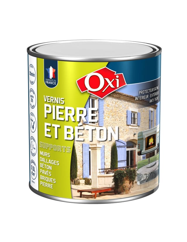 Satinierter Stein-lack 0,5 Liter - Oxi