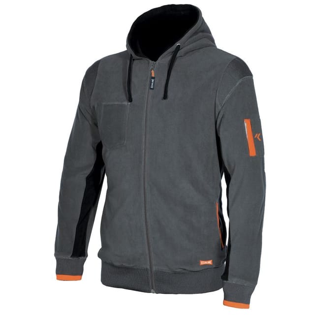 Starter - Industrial Ortigara 04807 Microfleece-arbeitsweatshirt - M - Grau