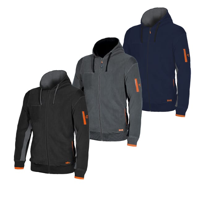 Starter - Industrial Ortigara 04807 Microfleece-arbeitsweatshirt - L - Grau