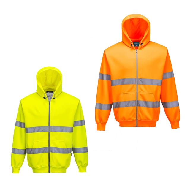Sweatzip-hoodie Hivis Orange 3xl