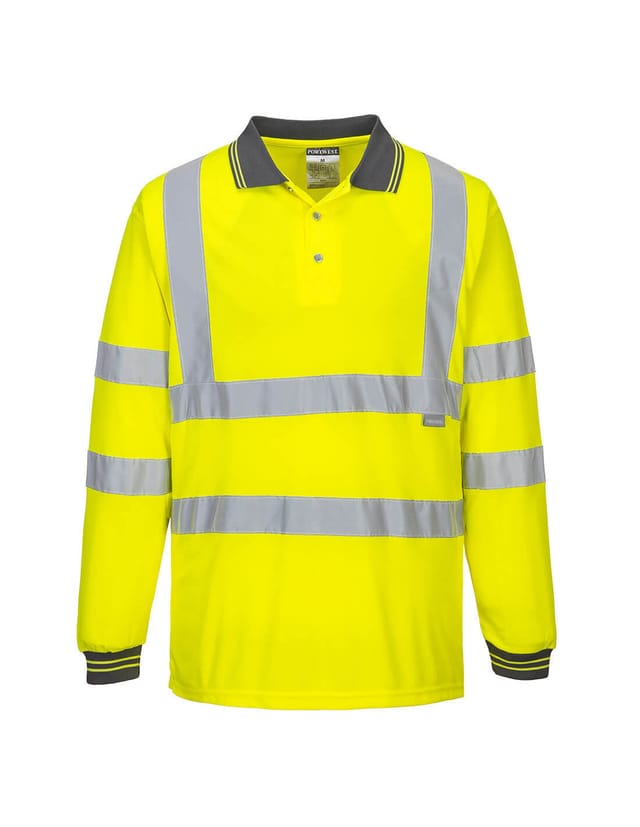 Polo Hv Langarm Gelb 3xl