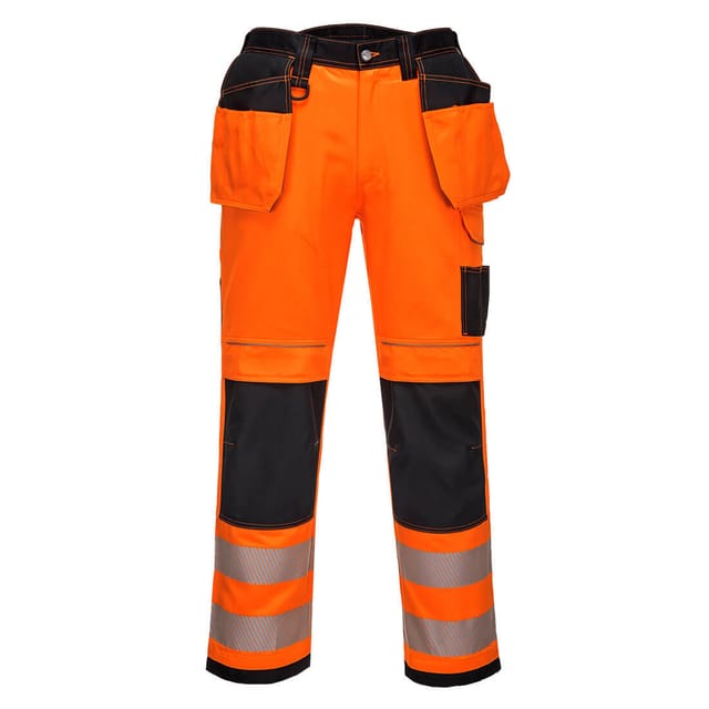 Pants Pw3 Stretch Holster Hochsichtbar Orange/schwarz S - Fr(40) - Uk(32)