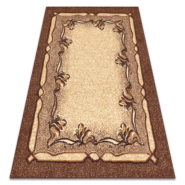 Teppich Bcf Morad Krzyś Klassisches Blätter - Braun Brown 80x150 Cm