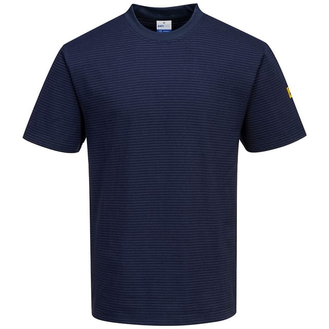 Antistatisches Esd T-shirt As20 Gr. 2xl Marine - Portwest
