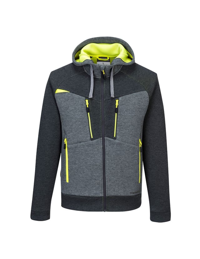 Kapuzensweatshirt Mit Reißverschluss Dx4 Grau Metall 3xl