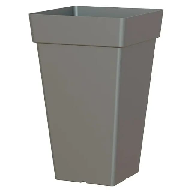 Blumentopf Capri Quadratisch Hoch 50cm Anthrazit – Anthrazit – Eda