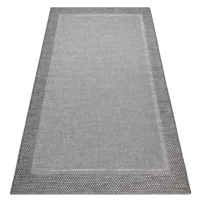 Teppich Sisal Boho 46201575 Rahmen Grau Grey 80x150 Cm
