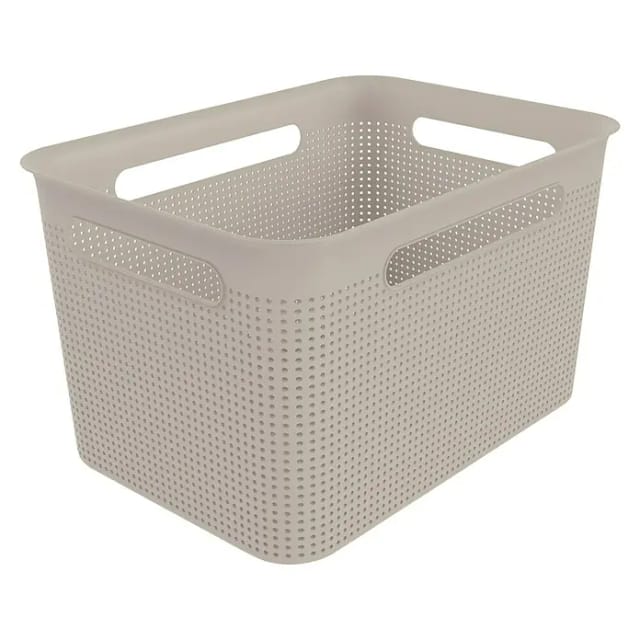 Rotho Brisen Wäschekorb Cappuccino 16 Liter