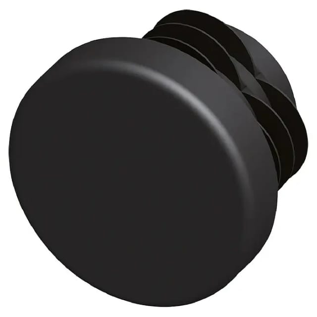 Alfer - Aluminium Runde Zungenkappen 15.5mm Schwarz 2st. - 29806