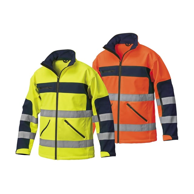 Softshell 25gb0399 Warnschutz Arbeitsjacke - Xxxl - Orange - Orange - Siggi
