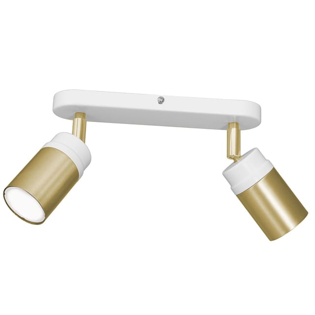 Licht-erlebnisse - Deckenstrahler Metall 2-flammig Gu10 Schwenkbar B: 40 Cm Klein Deckenlampe