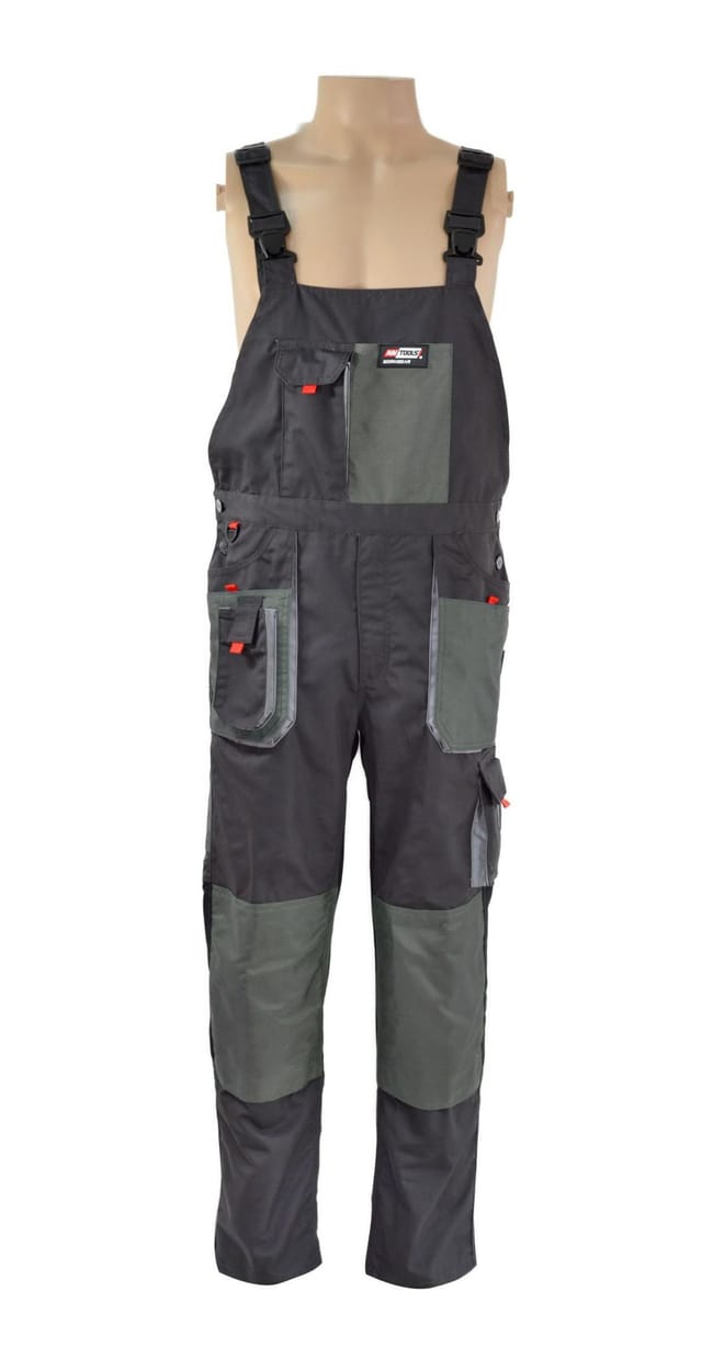 Awtools Spodnie Robocze Ogrodniczki Kieszenie Na Nakolanniki T1/ Xl
