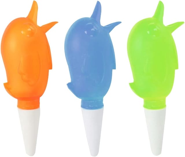 Aougo - 3-teiliges Tropfbewässerungsset, Automatisches Bewässerungsgerät, Vogelform, Pflanzenbewässerung, Für Den Außenbereich, Innenbereich, Dekoration, Blumentopf