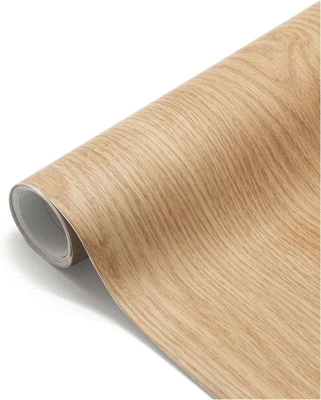 Aougo - Selbstklebende Holzmaserung-tapete, 60 X 500 Cm, Wasserfest, Selbstklebend, Pvc, Küchenschrank-aufkleber, Wasserdichte Wandaufkleber Für Schlafzimmer, Wohnzimmer, Möbel