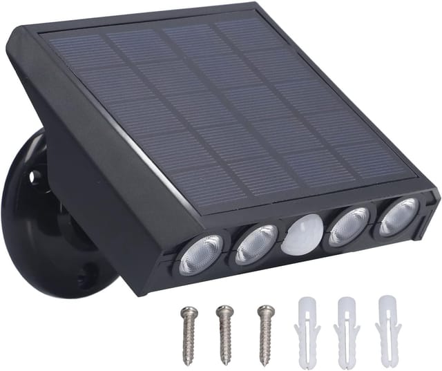 Solarleuchten Für Den Außenbereich, Solar-wandleuchte, Ip65, Wasserdicht, 360 Grad Verstellbar, 3 Modi, Energiesparende Led-wandleuchte Für Den Flur, Innenhof