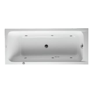 Duravit - D-code Whirlwanne, 1700x750mm, 1 Rückenschräge, Jet