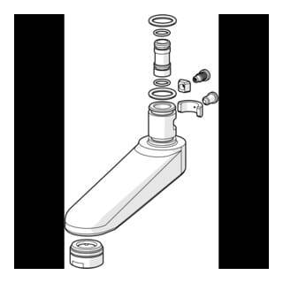 Hansa Auslauf 59910419 Länge 96mm Chrom