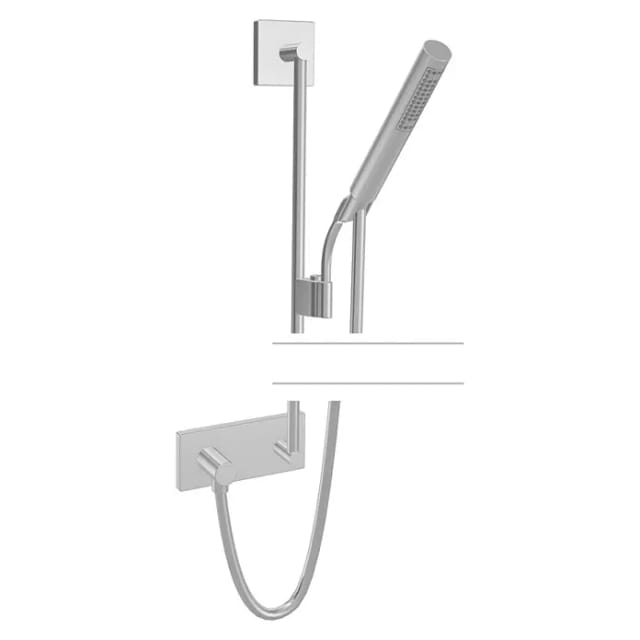 Hansa - Matrix Wandstangen-brausenset, Fertigmontageset,
