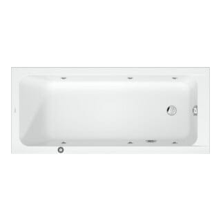 Duravit - D-code Whirlwanne, 1600x700mm, 1 Rückenschräge, Jet
