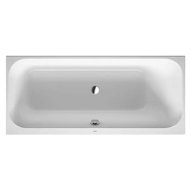 Happy D.2 Rechteck-einbaubadewanne, Rückenschräge Rechts, - Duravit
