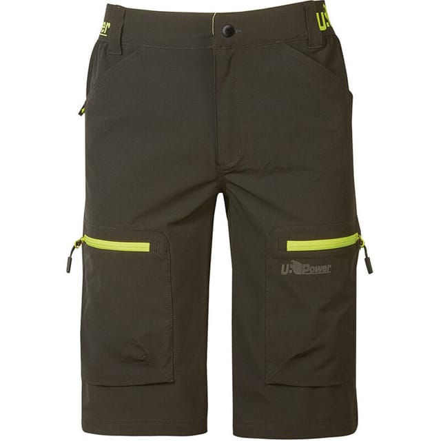 U-power - Ares U-4 Stretch Arbeitsshorts - S - Dunkelgrüne
