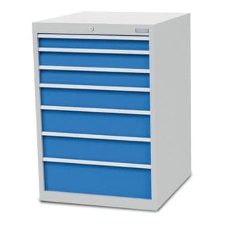 Schubladenschrank Tiefe 736, R 24-24, 7 X Schublade Maße In Mm (bxtxh): 705 X 736 X 1019