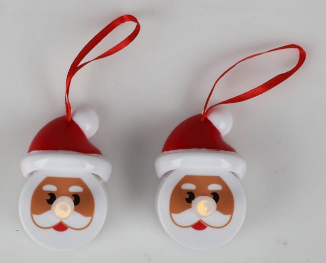 Buri - Led Teelichter Weihnachtsmann 2er Set Kerzen Tisch Dekoration