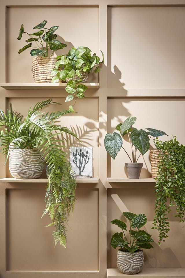 Mica Decorations - Mica Künstlicher Pothos Grün Im Topf 44 X 17 Cm Dekoblumen