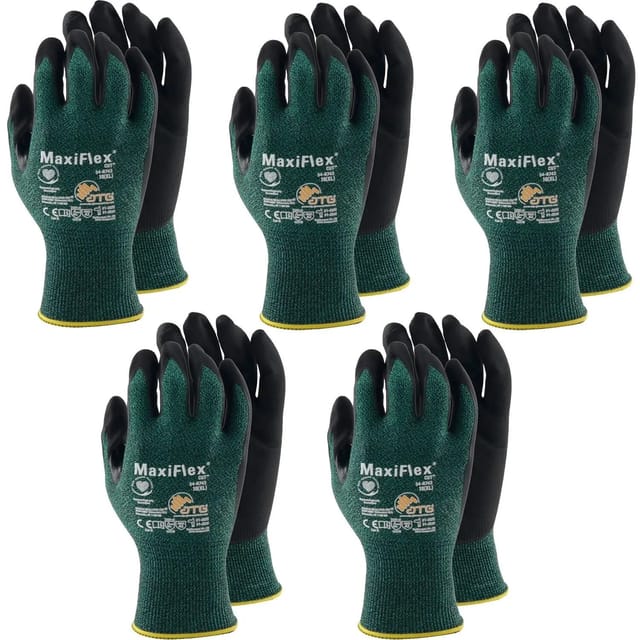 Schnittschutzhandschuhe Atg Maxiflex Cut Handschuhe Größe 10, Schnitthemennde Arbeitshandschuhe Xl - 5 Paar - Vasalat