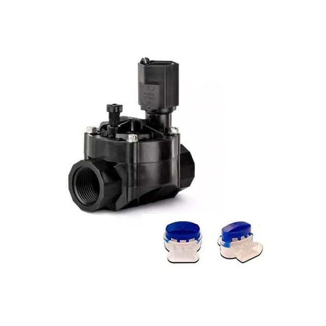 Bewässerungsventil Rain Bird 100-hv 1'' 24v Für Elektrische Steuerungen + 2 Wasserdichte Anschlüsse