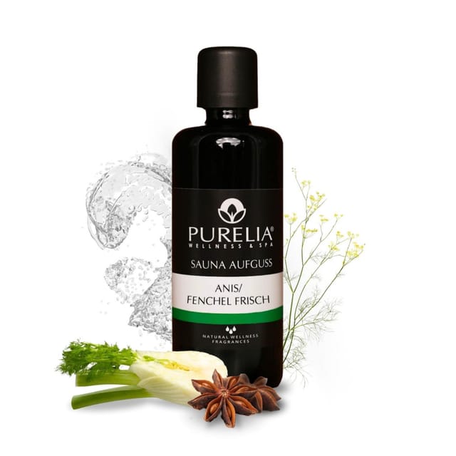 Saunaaufguss Konzentrat Anis-fenchel (frisch) 100 Ml Natürlicher Sauna-aufguss - Reine Äther - Purelia