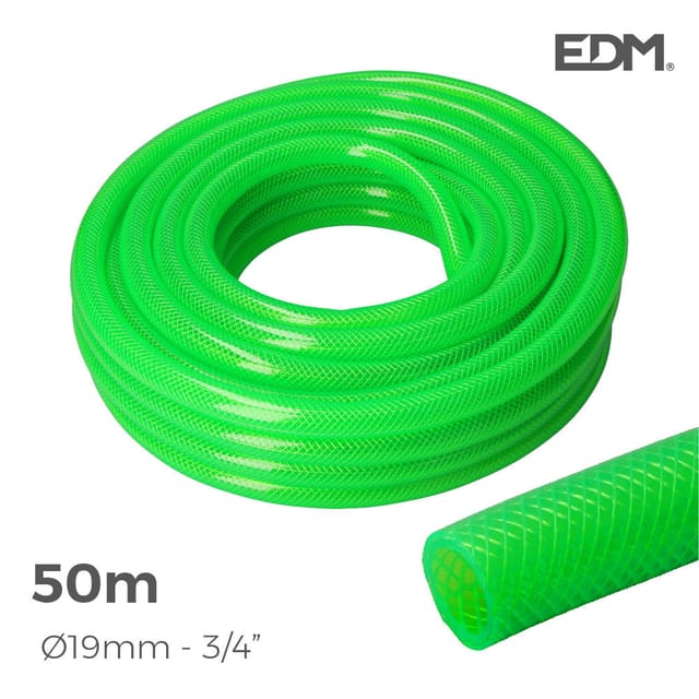 Verdrehsicherer Gartenschlauch Innen-ø 19 Mm Außen-ø 25 Mm (3/4") – Rolle 50 M Edm
