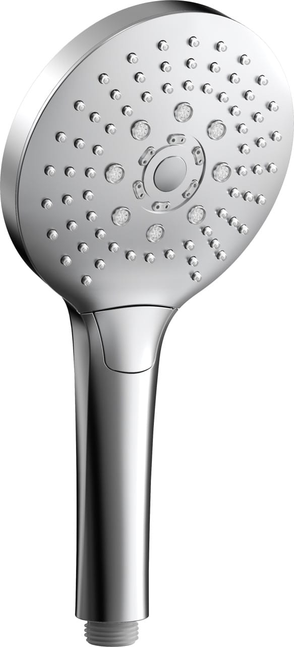 Primaster - Handbrause 3 Strahlarten Water Splash Chrom-weiß Wassersparend Handbrause