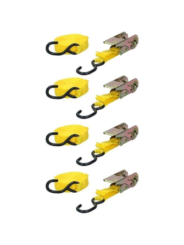 Stakmann - Dunlop - Autogurte Mit Spanner 4 Stk. 5m / 350 Kg Transportmöglichkeit In Gelb