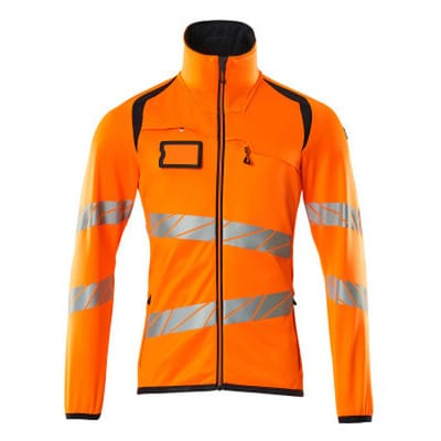 Mascot - Fleecepullover Mit Reißverschluss 19103 Gr. Xl Hi-vis Orange/schwarzblau