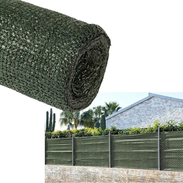 Suinga - Schattierungsnetz 2 X 50 Meter, 85% Sichtschutz, Dunkelgrün, Für Gärten, Terrassen Und Grundstücksabgrenzungen.