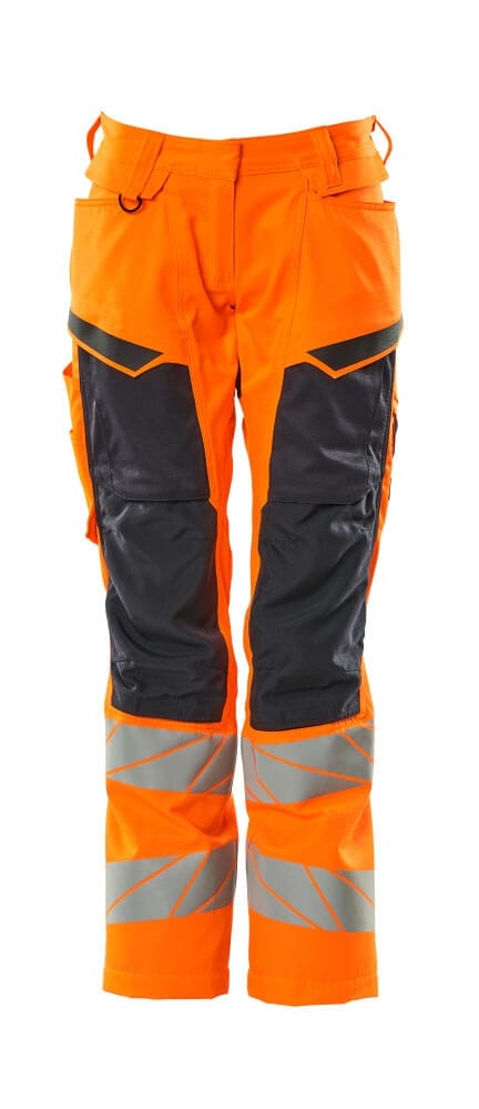 Damen-bundhose 19578-236-14010 Gr. 82c46 Hi-vis Orange/schwarzblau - Mascot