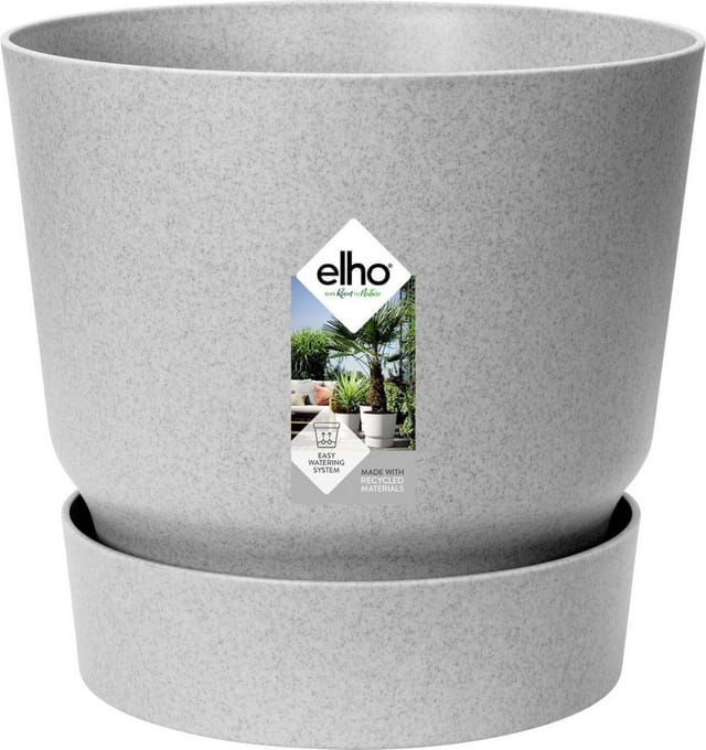 Elho Greenville Rund 30 - Blumentopf Für Außen - Ø 29.5 X H 27.8 Cm - Grau/living Beton