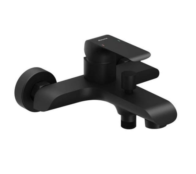 Flat - Badewannenarmatur, Schwarz Matt X070175 - Ravak