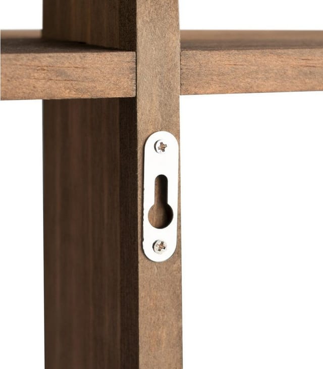 House Nordic - Ovada Regal Wandregal 2 Ablagen Natur.