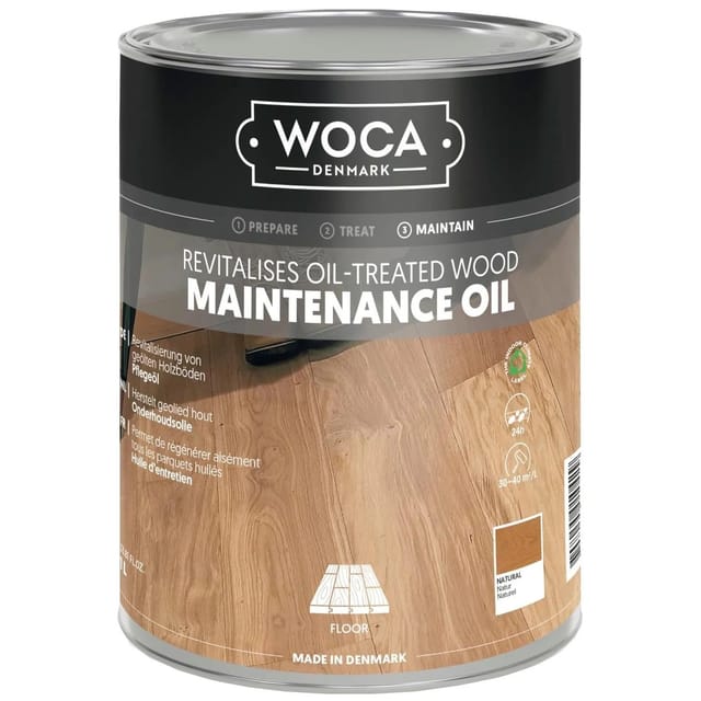 Pflegeöl Zur Holzbodenpflege Von Allen Geölten Holzböden, Holzöl Natur 2,5 Liter - Woca