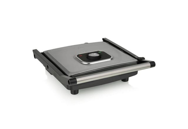 Gr-2858 Elektro Kontaktgrill Antihaftbeschichtung, Kontrollleuchte Schwarz, Silber - Tristar