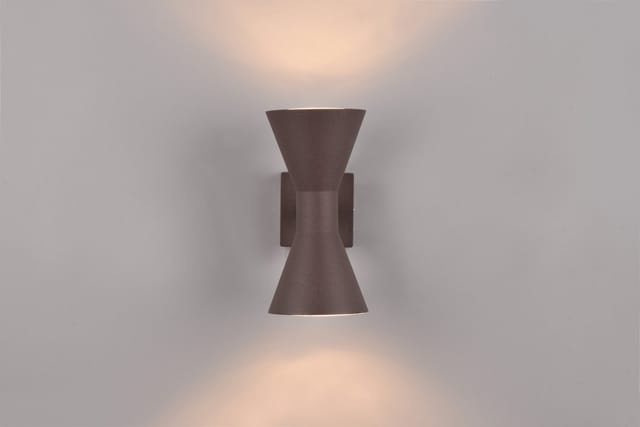 Außenwandleuchte Ardas Up And Down In Rostoptik, Höhe 20cm