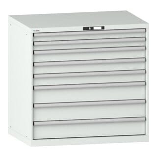 Schubladenschrank 54x36e H1000xb1023xt725mm 6schubladen Vollauszug Ral7035 Lista