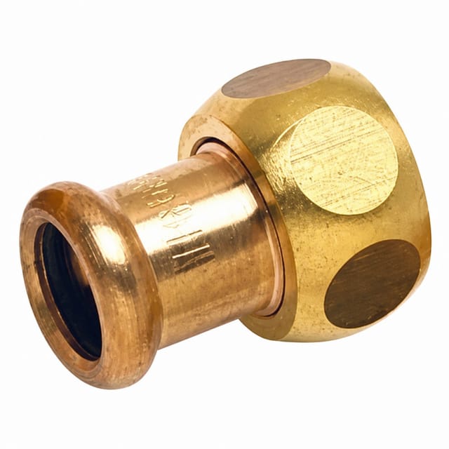 Thermador - Zweiteiliger Anschluss Mit Innengewinde 33x42 Zum Verpressen Auf Kupfer Mit 28 Mm Durchmesser.