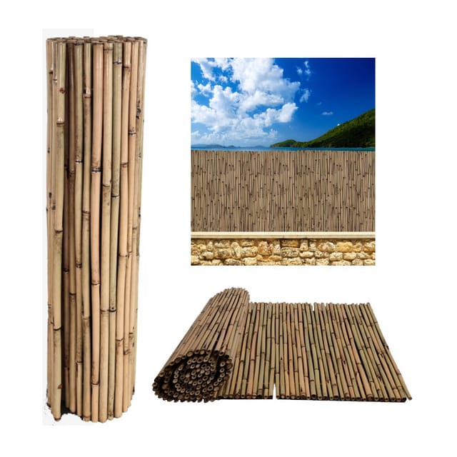 Lackierter Bambus 1,5 X 3 Meter, 100% Kaschiert Mit Innerer Drahtheftung