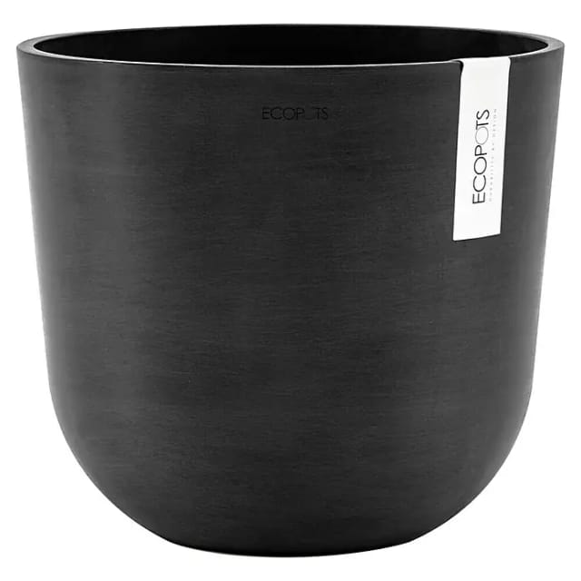 Ecopots Oslo 25 Blumentopf – L 25 Cm X H 21,8 Cm – Dunkelgrau – Innen- Und Außenbereich